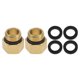 thumbnail image 1 of Conectores de rosca interna externa de latón de 1/2" hembra x 1/2" macho Unique Bargains 63/64" 2 Pcs, 1 of 7