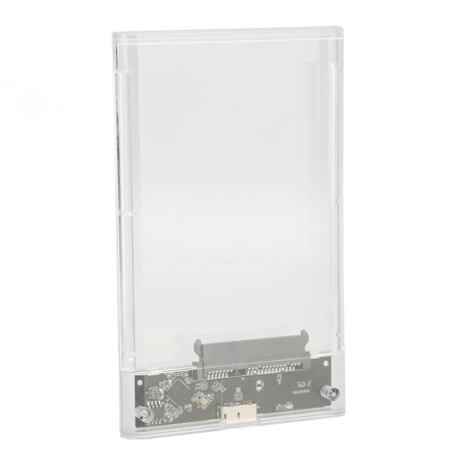 2.5in Transparent HDD Enclosure, External Hard Drive Enclosure For 2.5in  Interface Hard Drive Or SSD Under 10mm,Hard Drive Case USB3.0 Compatible With USB2.0
