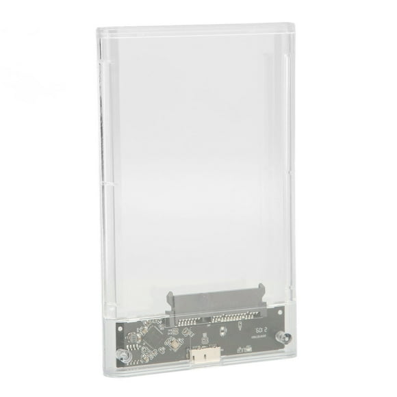 2.5in Transparent HDD Enclosure, External Hard Drive Enclosure For 2.5in  Interface Hard Drive Or SSD Under 10mm,Hard Drive Case USB3.0 Compatible With USB2.0