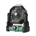 thumbnail image 1 of Bewildely Ventilador de camping portátil giratorio de 4 modos, Mini ventiladores, enfriador de tipo colgante con linterna, dispositivo de Electrodomésticos Verde negro, 1 of 6