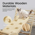 thumbnail image 3 of Tiny Land 7 in 1 Foldable Wooden Pikler Triangle Set, Montessori Jungle Gym for Toddlers, Indoor Playground for Kids 2-6 Years, 3 of 9