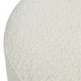 thumbnail image 6 of Fuji 22" Upholstered Boucle Round Storage Ottoman Ivory White, 6 of 8