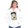 thumbnail image 4 of Betty Boop Sassy Cute Retro Toon Zip Hoodie Sweatshirt Women Brisco Brands L, 4 of 6