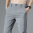 thumbnail image 2 of Pantalones elásticos de enfriamiento para hombres, tallas grandes, trajes para hombres, pantalones de seda de hielo, ropa de diseñador, pantalones formales chinos para hombre, licra, 2 of 4