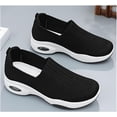 thumbnail image 4 of Women's slip-on orthopedic sports shoes with arch support low-top shoes wedge heel walking shoes, 4 of 9