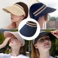 thumbnail image 5 of Sombrero Vhermosa de paja con protección solar 56-58cm, 5 of 5