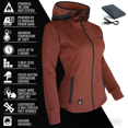 thumbnail image 3 of ActionHeat 5V Women's Battery Heated Slim Fit Hoodie- Picante, 3 of 9