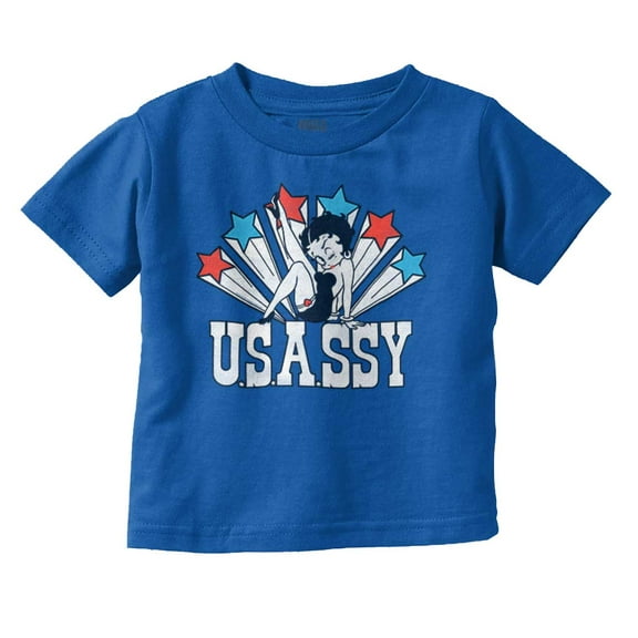 Betty Boop Retro Cartoon US Sassy Youth T Shirt Tee Girls Infant Toddler Brisco Brands 4T