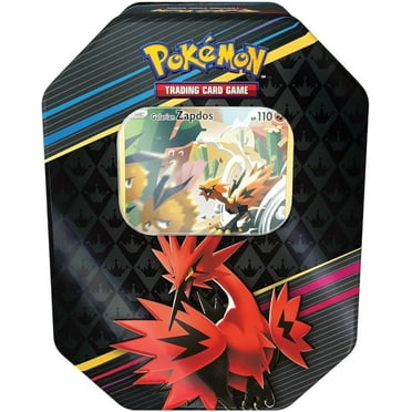 Pokemon Trading Card Games SAS 12.5 Crown Zenith Galarian Tin -Zapdos 4 Booster Packs