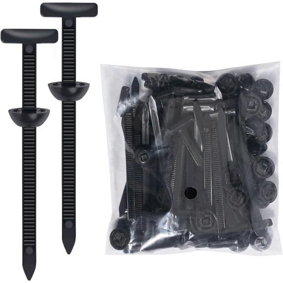 OWNTIDE 100PCS Nylon Universal Cable Tie Buckle, Self-Locking Pin & Button, UV Resistant, for Car & Home, Heavy-Duty Fastener Tool