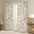thumbnail image 2 of Erosebridal Gold Floral Black Out Curtains, Chic Bird Curtains Pack of 2 (42x63 Each) for Girls, 2 of 6