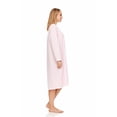 thumbnail image 3 of Dream8teen Women's Printed Micro Fleece Long Sleeve Sleepwear Duster Robe 4028 Pink Diamond 2X-Large, 3 of 4