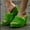 Green, variant on Ichuanyi Womens Shoes Furry Slippers Thick Soled Wedges Ladies Fashion Outdoor Slippers