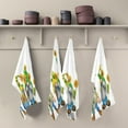 thumbnail image 5 of Soft Absorbent Reusable Kitchen Towels, Set of 4|28x18 in, Watercolor Gnome in Hat with Sunflower Dining Kitchen Living Room Tea Towels Dish Towels Decorative Towels, 5 of 7