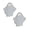 White - 2pcs, variant on Halloween Glowing Ceramic Ghost Decoration, Warm Light Ghost Desktop Sculpture, LED Eye Ghost Statue for Party Fireplace Shelf Display