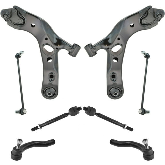 TRQ 8pc Kit Tie Rod Control Arm Ball Joint Sway Bar Link LH RH for 06-14 Rav4 PSA59556