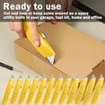 Reginary 30 Pcs Box Cutter Bulk Retractable Blade Utility Knife Heavy ...