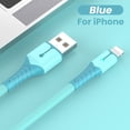 thumbnail image 1 of Cable de datos USB para iPhone 14 13 12 11 Pro Max XR XS 8 7 6s Cable de carga de silicona líquida Cable de datos USB Cable cargador de teléfono Tan Jianjun unisex, 1 of 2