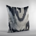 thumbnail image 3 of Plutus Velvet Glamour Black, Gray, Cream Handmade Luxury Pillow - Double sided 20" x 36" King, 3 of 5