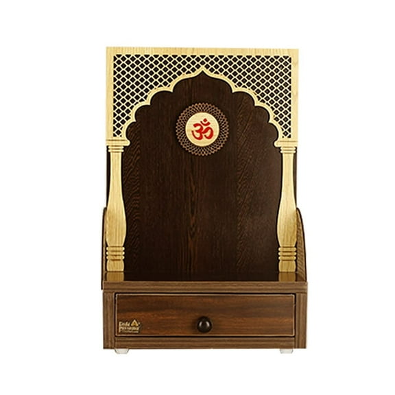 Wall Hanging Pooja Mandir For Home /Wooden Temple with LED Light for Home and Office| Pooja Chowki / Puja Mandir Table Top Home Mandir