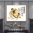 thumbnail image 3 of Decoración de casa de té, famosa pintura china en lienzo, Qi Baishi, fruta, melocotón, arte de pared zen, póster, imagen impresa, oficina, sala de estar, hogar, 3 of 5