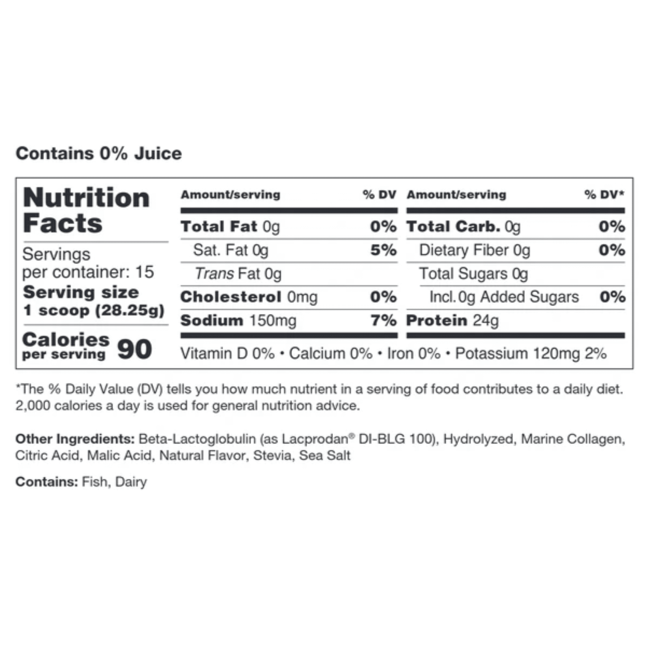 POWER PLAY FUEL Clear Protein & Collagen Peptides Protein Powder Drink Mix - Naturally Sweetened & Flavored Protein + Marine Collagen - 15 Servings (Strawberry Kiwi)