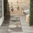 thumbnail image 3 of 2â€™ x 10â€™ Natural and Gray Indoor Outdoor Runner Rug, 3 of 6
