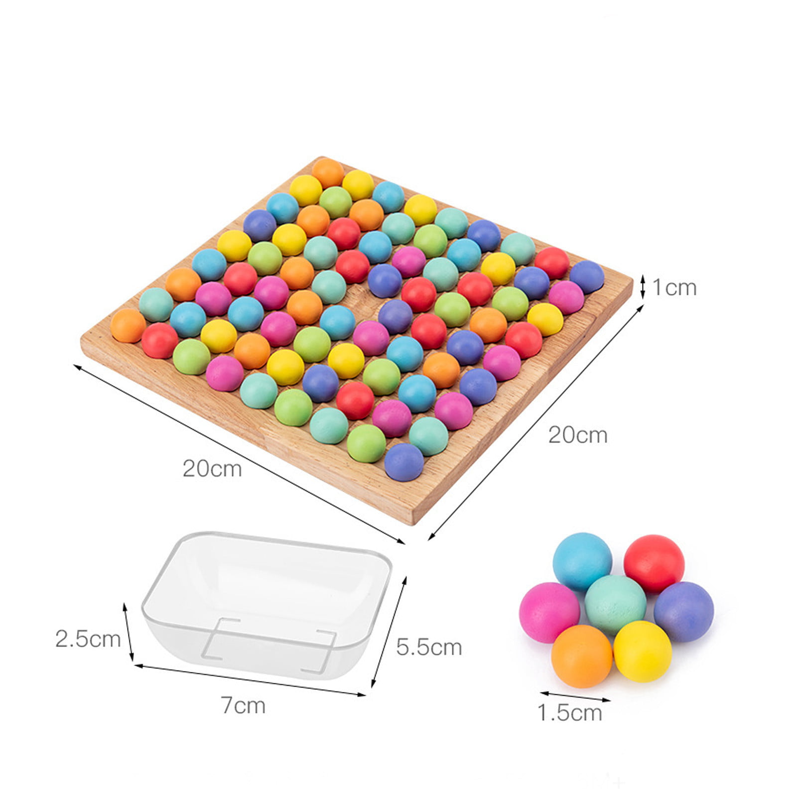 50 Pieces of Challenge Cards Funny Expression Puzzle Colorful for Kids Logical Thinking WANGYUMI Wooden Blocks Board Game