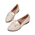 thumbnail image 6 of Lepsheexh Womens Loafers Shoes Plus Size Bow Decor Design Low Heel Soft Sole Comfortable Casual Daily Loafer Shoes for Women, 6 of 9