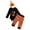 Bsets140-Black, variant on UAYOTSE Baby Boys Halloween Pumpkin Stripe Outfit Bodysuit Pants Hat Infant Festival Daily Wear Size 3-6 Months