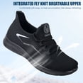 thumbnail image 3 of Lightweight Breathable Athletic Sneakers Men's Wide Walking Slip-on Shoes, 3 of 5