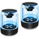 thumbnail image 1 of Altavoces Bluetooth Portátiles MEGATEK Dual T4-Pro Con Luz LED impermeables IPX5 Sonido HD 360° y Bajo potente, 1 of 3