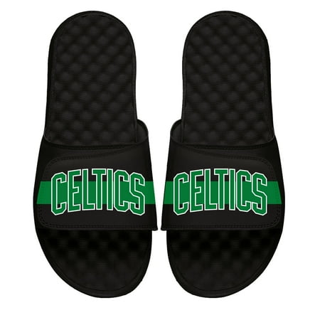 

Men s ISlide Black Boston Celtics Statement Slide Sandals