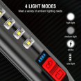 thumbnail image 3 of 1pc Self Defense Security Lights, LED Flashlight With Baton, 4 Mode Adjustable IPX6 Waterproof Flare Rechargeable Torch, Outdoor Camping Fishing Lighting, 3 of 4