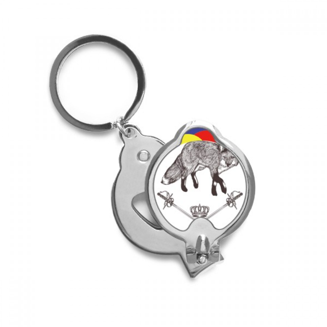 Fox Crown Animal Baroque Style Nail Clippers Sharp Fingernail Stainless Steel Cutter