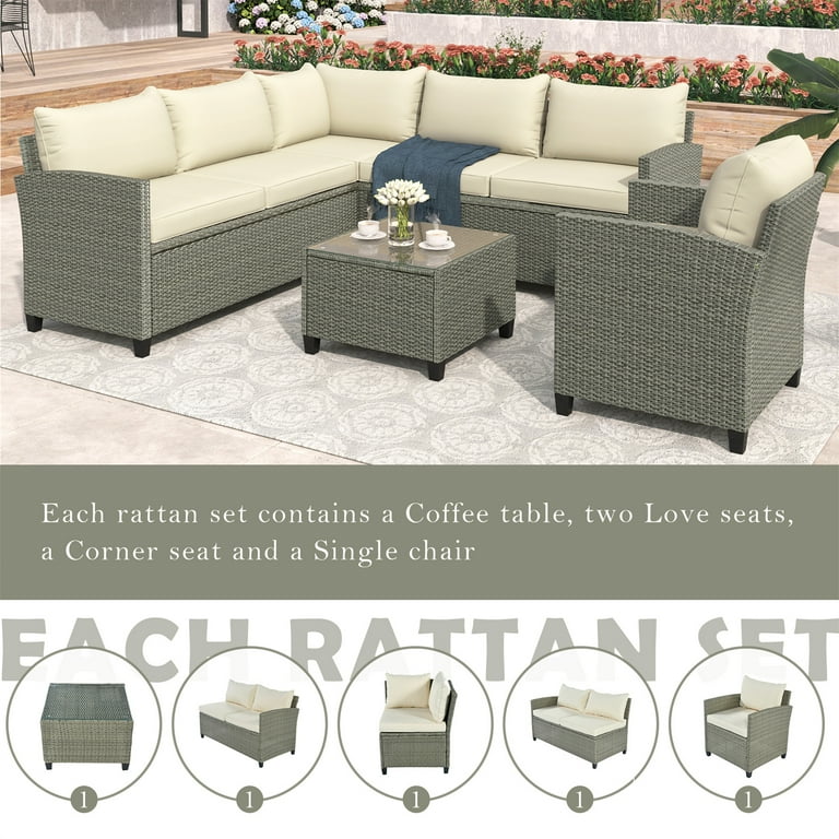 Modern corner online garden sofa