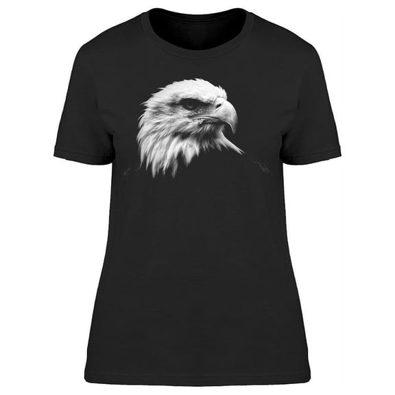 Black/white Eagle Portrait T-Shirt Women -Image by Shutterstock, Female x-Large