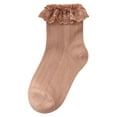 thumbnail image 3 of Quealent Toddler Socks 2024 Boys Girl Socks Princess Ultra-Soft Footed Dance Sockings Ballet Tights Kids Super School Uniform Tights For Girls Coffee,0-1 Years, 3 of 4