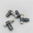 thumbnail image 2 of 10pcs Black 4-12mm Tube - M5 1/8" 1/4" 3/8" 1/2" Male Thread Push to connect Fitting Elbow Pneumatic Speed Flow Controller Fittings
--------
,Leak Free Connections, 2 of 5