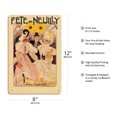 thumbnail image 2 of Neuilly Festival (Fete de Neuilly) - France - Vintage Travel Poster by Ferdinand Misti-Mifliez c.1905 - 8 x 12 inch Vintage Wood Art Sign, 2 of 4