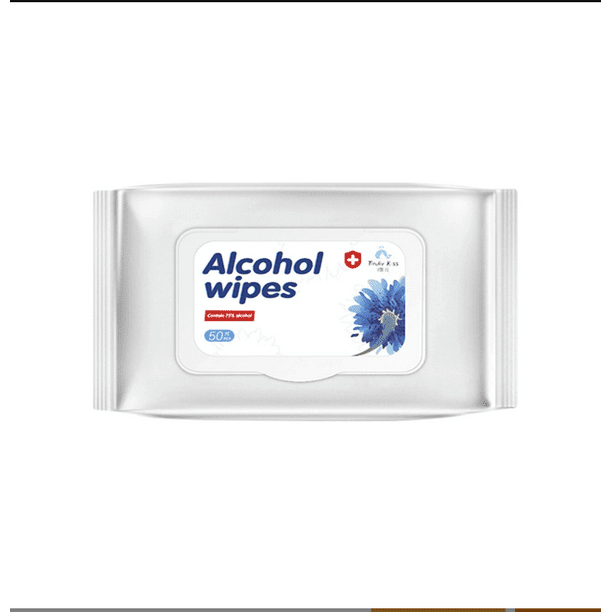 Wet Wipes Alcohol Formula Wipes (50 pieces),75 Alcohol Cotton Slices