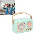 thumbnail image 3 of Mini altavoz 6 modos de sonido Altavoz retro portátil recargable para hoteles para fiestas de karaoke para gimnasios, 3 of 8