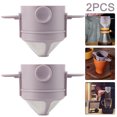 thumbnail image 1 of Filtro Plegable Sin Papel Hecha A Mano Color Morado 2 Uds., 1 of 8