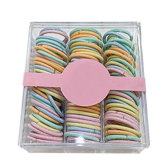 Élastiques à Cheveux pour Enfants - 100 Pcs Bandes Extensibles pour Queue de Cheval pour Filles