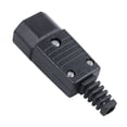 thumbnail image 3 of 20X Black IEC-320 C14 Male Plug Inlet Socket Connector 250V 10A, 3 of 7