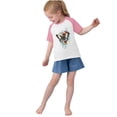 thumbnail image 4 of RXIRUCGD 2025 Vêtements d'Été pour Enfants Tout-Petits Garçons Filles Mode Mignon Col Rond Imprimé Manches Courtes Haut, 4 of 6
