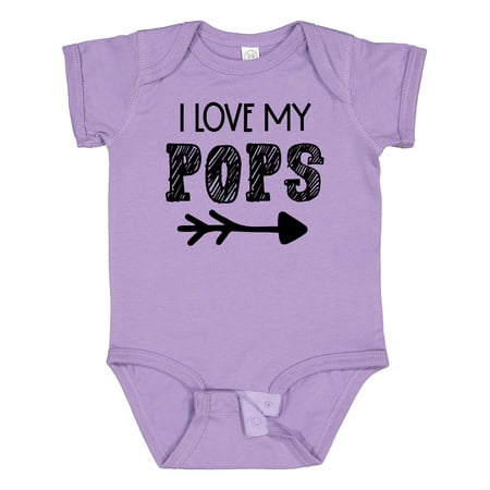 

Inktastic I Love My Pops with Arrow Gift Baby Boy or Baby Girl Bodysuit