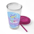 thumbnail image 5 of CafePress - Peppa Pig: Crib Giggles - 16 Ounce Classic Clear Insulated Double Wall Tumbler Cup with Lid Straw , Reusable, 5 of 5