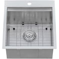 thumbnail image 6 of Ruvati USA RVU6421 20 x 12 in. Drop-in Topmount Laundry Utility Workstation Sink with 16 Gauge Stainless Steel, 6 of 7