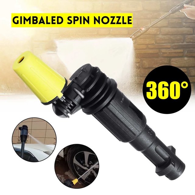 Buse de Lavage Rotative à 360 Degrés Buse de Pulvérisation pour Nettoyeur Haute Pression pour K2-K7 Trigger